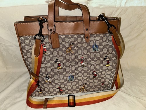 Borsa Coach Disney Collaboration 40 Topolino in pelle tote bag borsetta RARA limitata