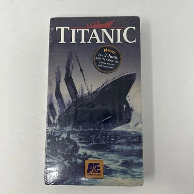Titanic 1994 VHS A&E Documentary Film 3 hours Factory Sealed!  - Image 1 of 2