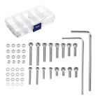 Professional Headshell Cartridge Mounting Kit Stainless Steel Bolts Hex Socket