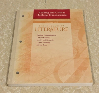 LANGUAGE OF LITERATURE: Grd 9 Reading & Critical Thinking Transparencies PB 2000 - Image 1 of 4