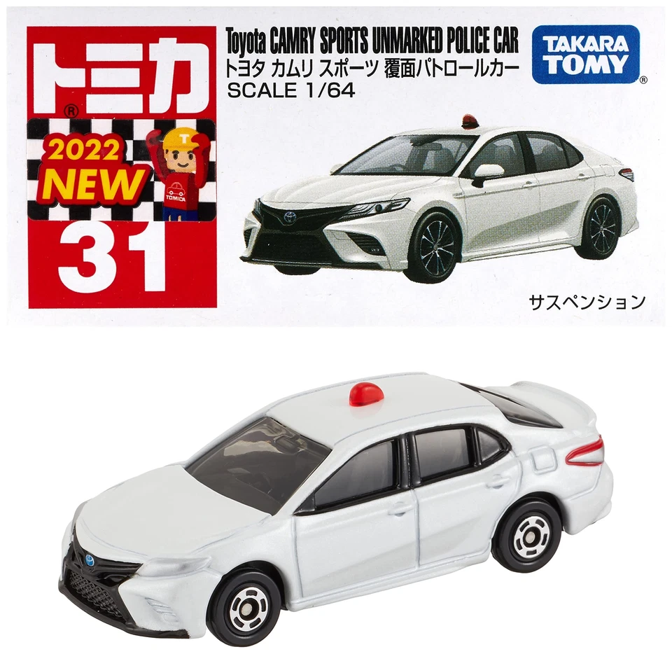 Mini coche de policía deportivo Takara Tomy Tomica No.31 Toyota Camry sin marca (caja) Foto 1 de 4