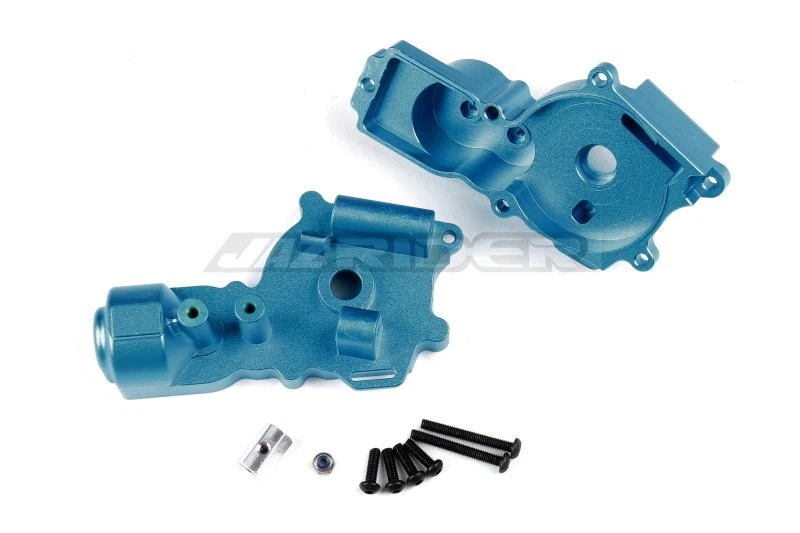 Jazrider Aluminum Front Gear Box (Blue) For Tamiya RC Hotshot/Boomerang/Bigwig - Image 1 of 1