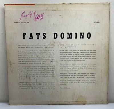 Rock & Roll With Fats Domino LP Vinyl LP-9004 Imperial Records Microgroove READ Foto 1 de 4