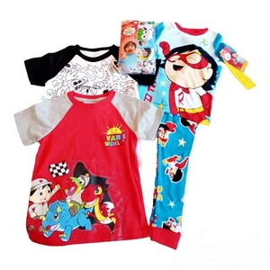 Ryans World Lot-Size 4 Boys-2 Pc Pajama Set-5 Pack Briefs Underwear-2 T-Shirts - Picture 1 of 4