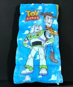 Vintage 1990s Disney TOY STORY Kids Sleeping Bag Woody & Buzz 28” X 54” - Picture 1 of 2