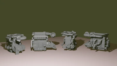 Motor Volkswagen V R32 1/18 para diorama o diecast SIN PINTAR Foto 1 de 2