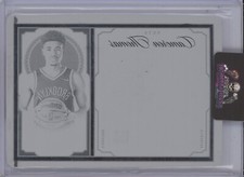 CAMERON CAM THOMAS 2021-22 PANINI NATIONAL TREASURES BLACK PRINTING PLATE 1/1 