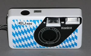 Konica EU Kompakt-Kamera Sonder-Edition "Bayern" ~ 35mm ~ point & shoot + Tasche - Bild 1 von 4