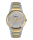 Salvatore Ferragamo Mens Silver 41 mm Ferragamo Sapphire Watch SFHP00520