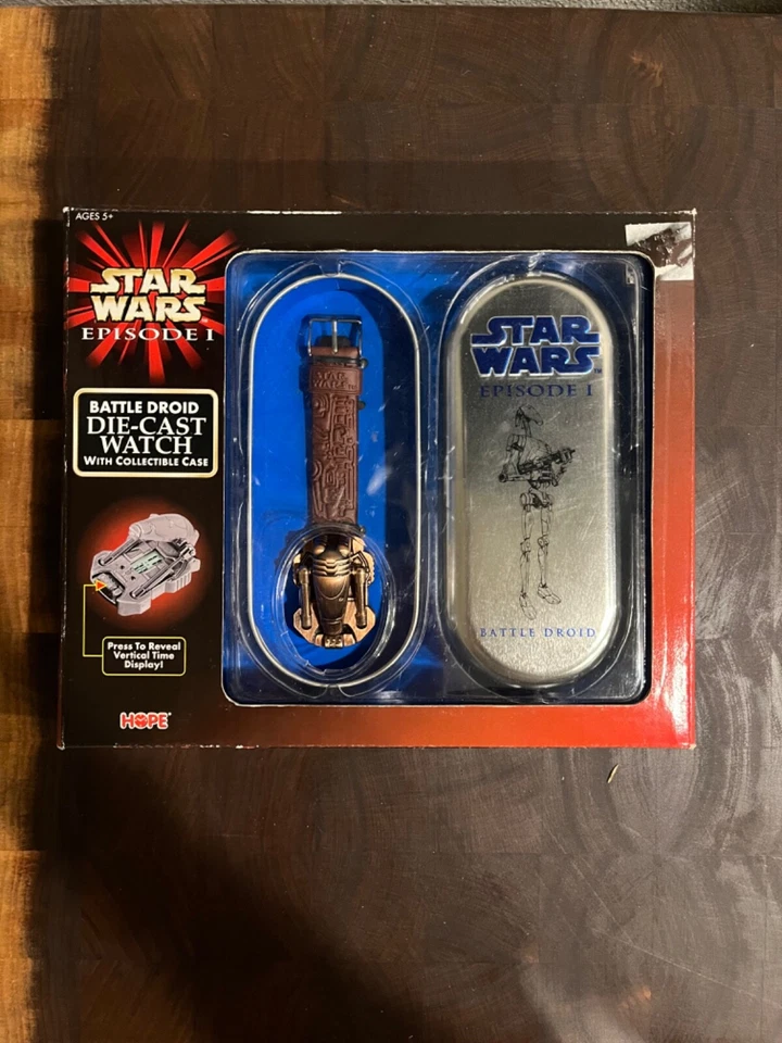 Collectable 1999 Hasbro Star Wars Episode I Die-cast Wrist Watch With Case