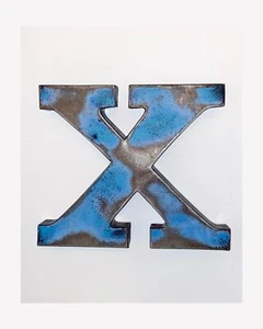 Rustic Hanging Metal Letter X - Picture 1 of 4