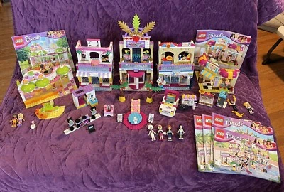 LEGO Friends 41058 Heartlake Shopping 41006 Bakery 41035 Heartlake Juice Bar - Image 1 of 4