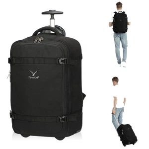42L Rolling Backpack Flight Approved Wheeled Travel Luaage Carry on - Picture 1 of 20