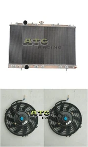 For 1997-2002 Mitsubishi Mirage DE ES LS L4 1.5L 1.8L AT MT Radiator+Fan 01 00 - Picture 1 of 8