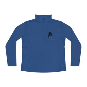 Ladies Quarter-Zip Pullover - Picture 1 of 25