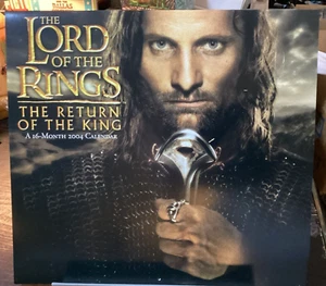 LORD OF THE RINGS RETURN OF THE KING 16 MONTH 2004 CALENDAR NEW LINE - Picture 1 of 2