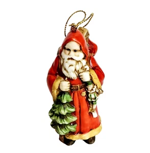 Memories Of Santa 1907 Adorno de Navidad Estatuilla 1986 San Nicolás ¡con Caja De Colección! - Imagen 1 de 9