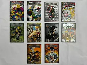 Fleer Ultra Wolverine Set Base Affiliazioni Squadra Completo - 10 Carte - Foto 1 di 1