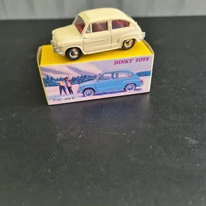 Dinky Toys Fiat 600D Cream - Deagostini 520 Atlas Editions - Mint Condition MIB - Picture 1 of 11