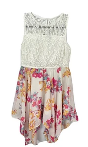 NWT Holiday Editions Girls L Large 10/12 Pink Floral Lace Sleeveless Dress CM1 - Picture 1 of 8