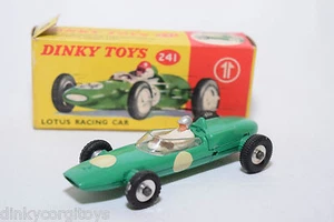 P DINKY TOYS 241 LOTUS RACING CAR SILVER HELMET MINT BOXED RARE SELTEN - Bild 1 von 7