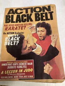 ACTION BLACK BELT SEPT 1974 FIRST YEAR * SECOND ISSUE** VOL 1 # 2 - Imagen 1 de 3