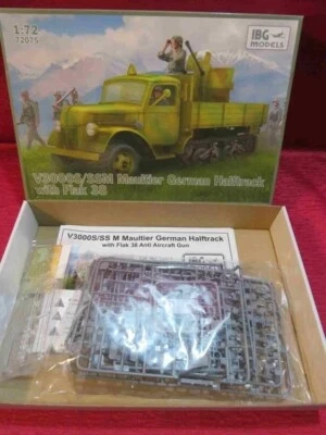 IBG MODELS 72075 WW2 GERMAN V3000S/SSM HALFTRACK FLAK 38 TRUCK PARTS SEALED RARE - Image 1 of 3