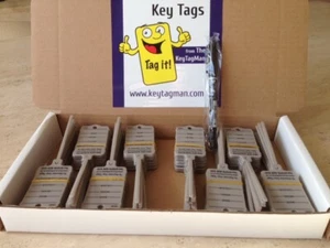 Car key Tags x 200 Self Locking With Pens - New for Motor Traders Auto Service - Picture 1 of 2