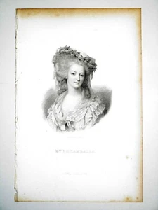 Marie-Thérèse-Louise de Savoie-Carignan 1749-1792 Princesse de Lamballe - Picture 1 of 1