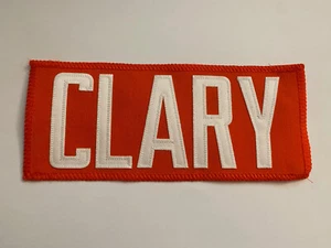 Virginia UVA Cavaliers Football Antonio Clary Team Issue Orange Jersey Nameplate - Picture 1 of 1