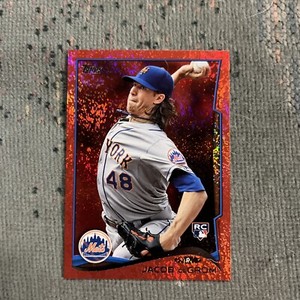 2014 Topps Update JACOB DEGROM #US-50 Rookie RC Red Hot Foil 🔥🔥🔥