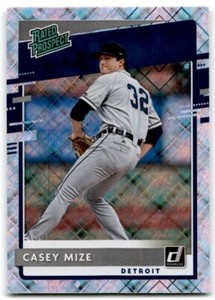Casey Mize 2020 Panini Donruss Rated Prospect Diamond #RP-4 Detroit Tigers