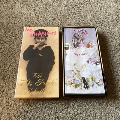 NO THANKS 70's Punk Rebellion  RHINO 4 CD Punk Rock Compilation Box Set Foto 1 de 4