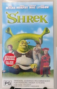 SHREK-  VHS Pal - Dreamworks - Extended ending - Picture 1 of 2