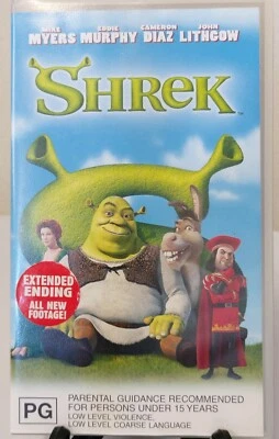 SHREK-  VHS Pal - Dreamworks - Extended ending - Image 1 of 2