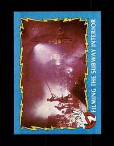 1989 Topps Ghostbusters II #84 Filming the Subway Interior SET BREAK