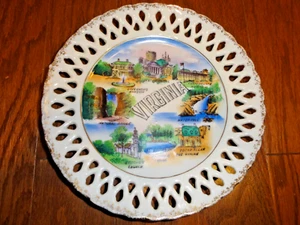 Wale's - Vintage 8" Sammelteller - "VIRGINIA" - Cut Out Trim - Japan - Bild 1 von 8
