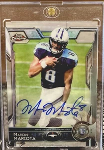 2015 Marcus Mariota Topps Chrome/Topps Certified Autograph Issue RC 23/75 - Picture 1 of 2