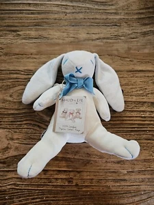 NUEVO Maud N Lil OSCAR BLANCO el Conejo Conejo. Juguete de seguridad de felpa cómodo arco azul - Imagen 1 de 5