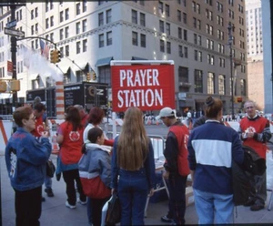ESTACIÓN DE ORACIÓN POST 9/11 Original Estéreo Deslizador Centro de Nueva York - Imagen 1 de 2