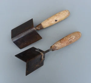 2 Vintage Joseph Tyzack & Son Sheffield England Corner Trowel Bricklaying - Picture 1 of 8