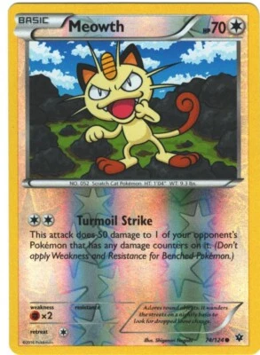 Mewoth 74/124 Fates Collide Reverse Holo Common Pokémon TCG - Image 1 of 2