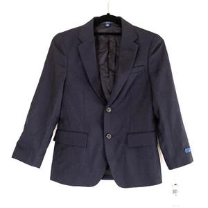 NWT Polo Ralph Lauren Boy's Lightweight Wool Suit Jacket French Navy - Size 12 - Picture 1 of 7