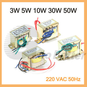 Power Transformer 3W,5W,10W,20W,30W, Watt Output 12V to 12V Volt 220 VAC 50Hz