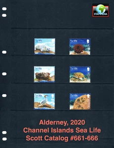 1/3 off $11.85 Scott Value - 2020 ALDERNEY GB UK Birds Seals Crabs CV MNH NH UMM - Picture 1 of 4