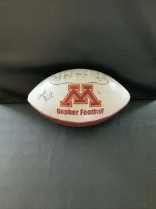 Minnesota Golden Gophers Coach Jerry Kill Autographed Football NCAA #1400 - Picture 1 of 6