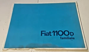 Brochure de Vente FIAT 1100 D Familiale - 1982 - Etat Correct. - Picture 1 of 4