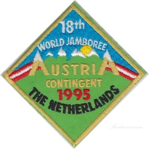 Parche contingente 18º Jamboree Mundial 1995 Países Bajos, Austria - Imagen 1 de 2