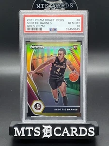 Scottie Barnes 2021 Prizm Draft Picks Gold Prizm PSA 10 #9/10 - Imagen 1 de 2