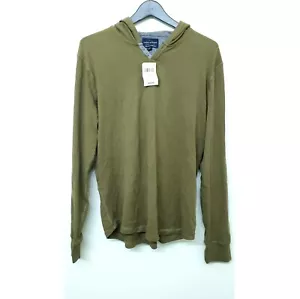 Felpa con cappuccio manica lunga marca Lucky Large marrone - Nuova con etichette - Foto 1 di 4